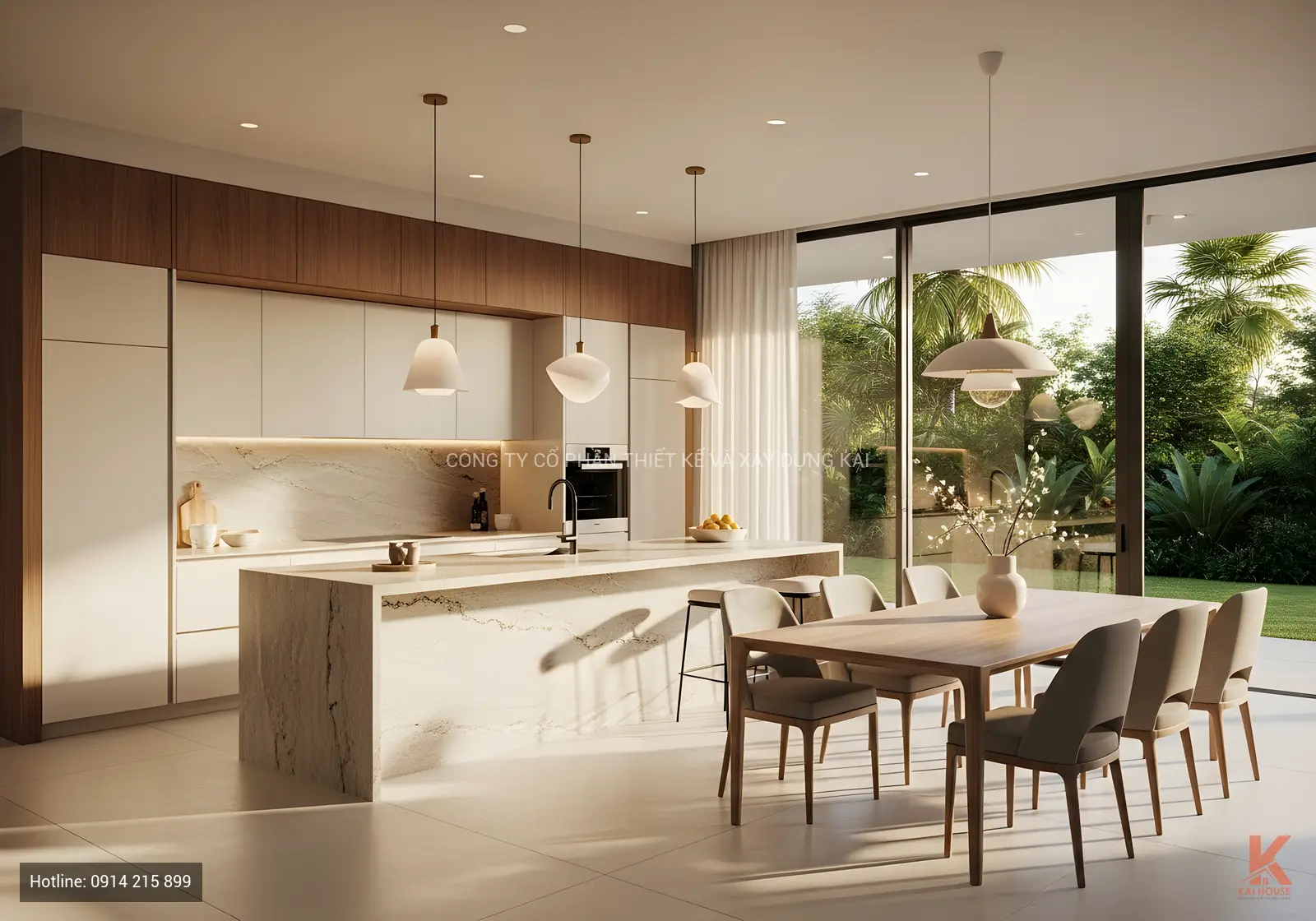 Kh&ocirc;ng gian ph&ograve;ng bếp