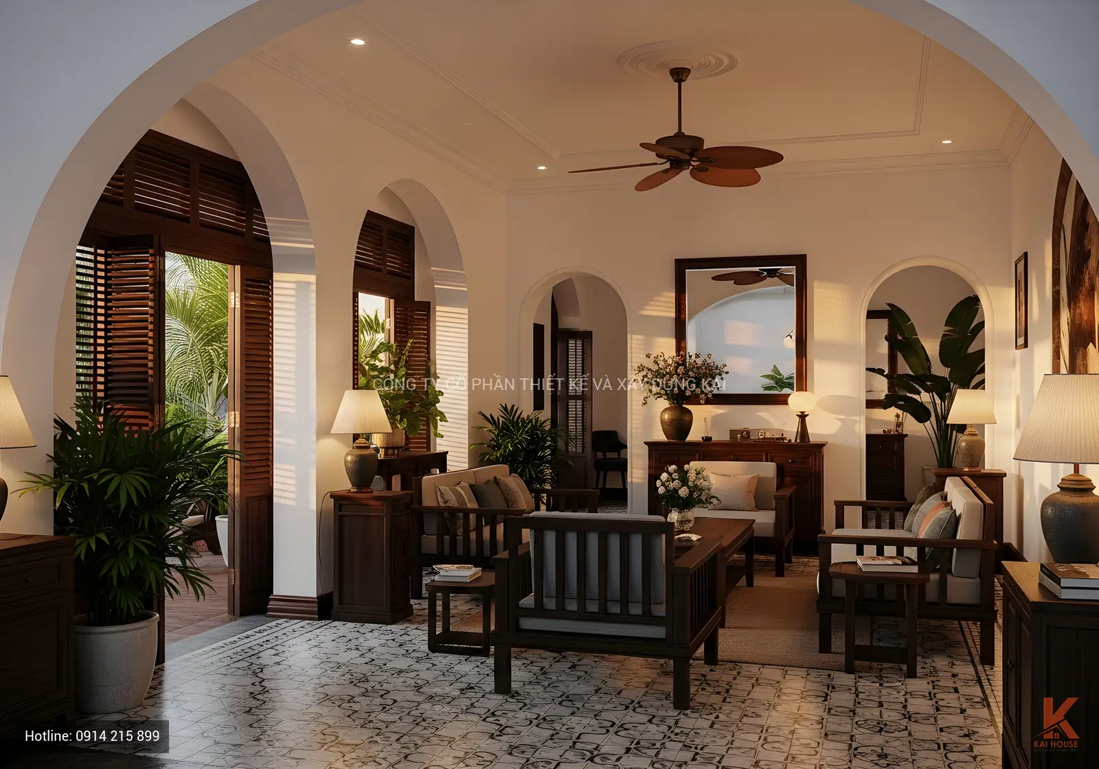 Kh&ocirc;ng gian ph&ograve;ng kh&aacute;ch