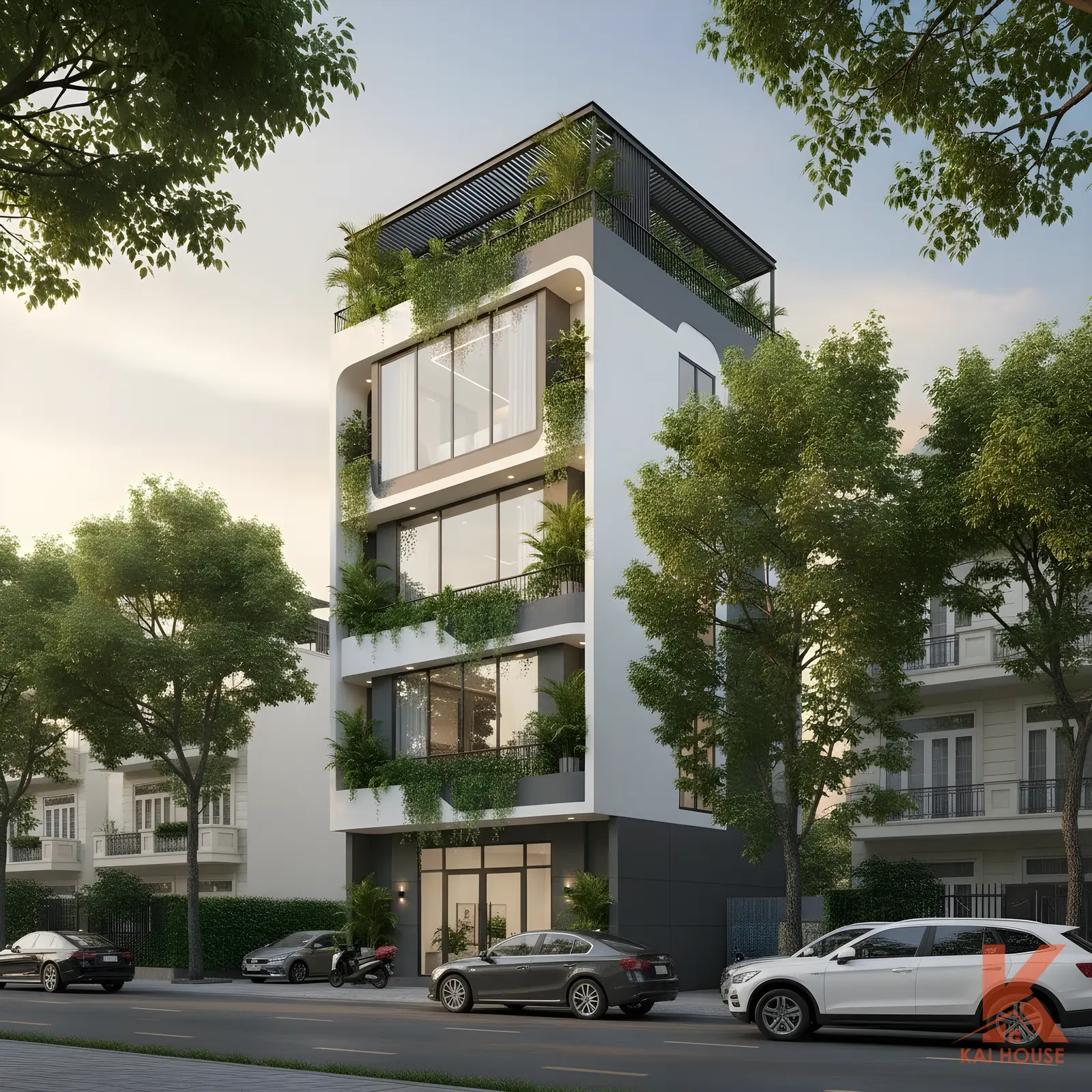 Phối cảnh g&oacute;c căn hộ