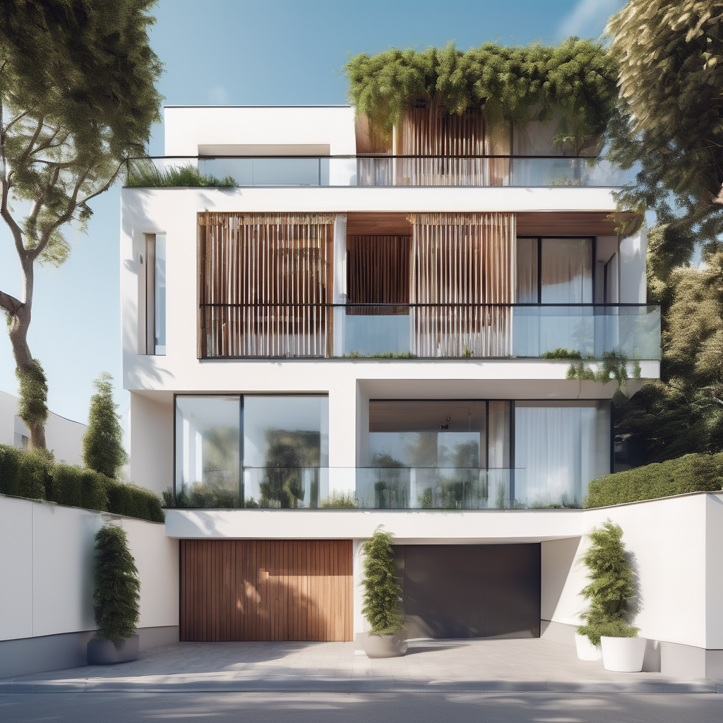 Góc nghiêng phối cảnh nhà phố