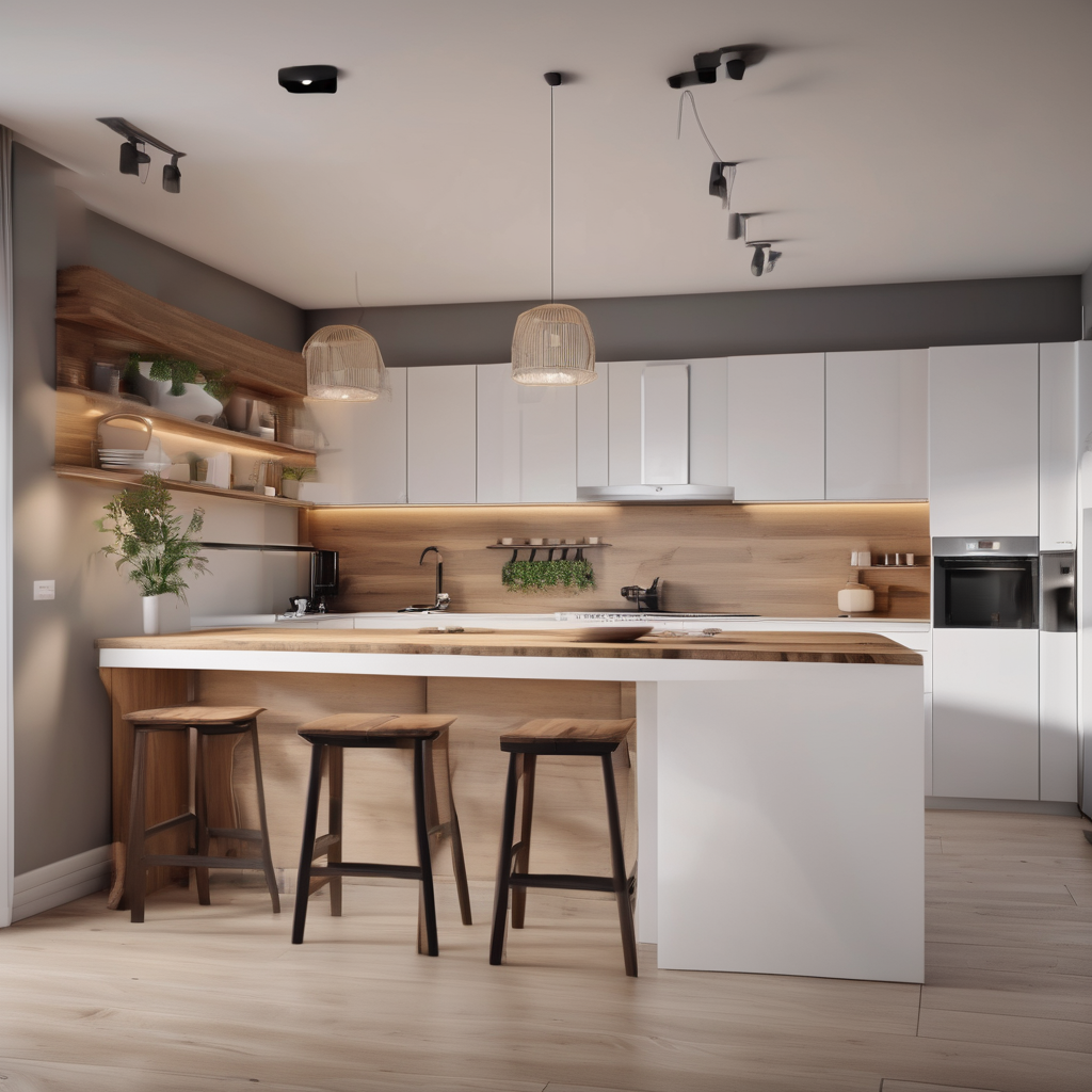 Nội thất phòng bếp hiện đại tiện nghi