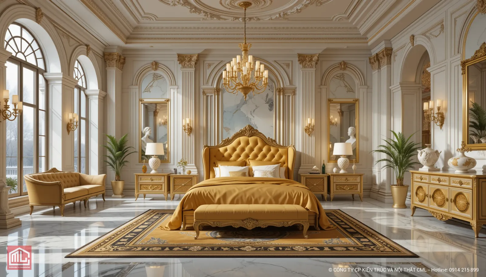 Ph&ograve;ng ngủ Master