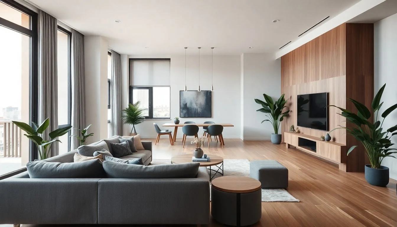 Nội thất phòng khách không gian mở