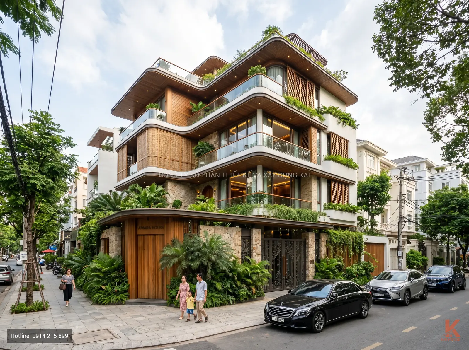 Mẫu biệt thự Địa Trung Hải (Mediterranean) 3 tầng: Đẳng cấp kiến trúc Kai House