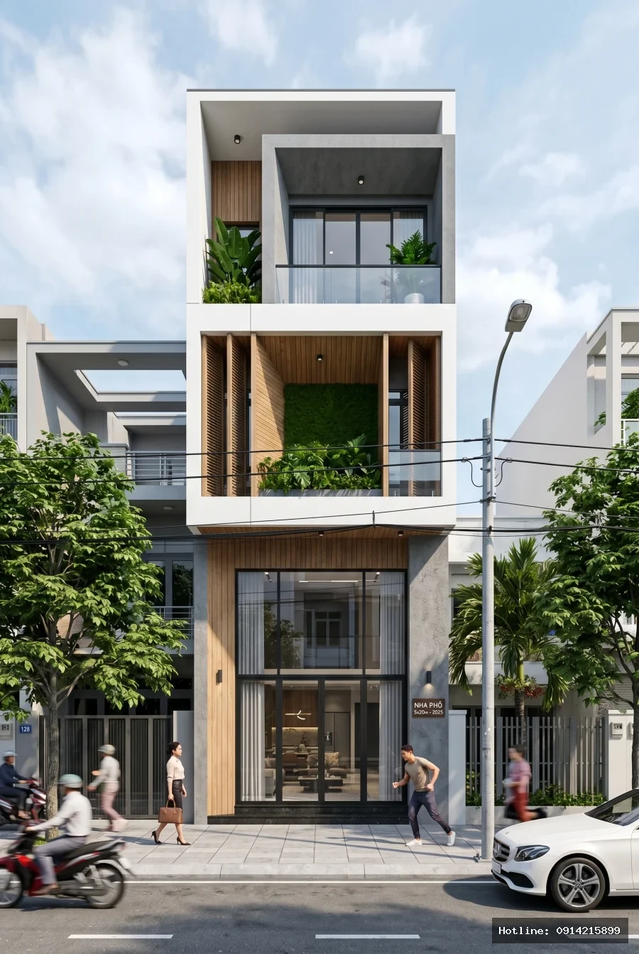 Nhà Lô Phố Phong Cách Tropical Modernism Tại TP. Hồ Chí Minh