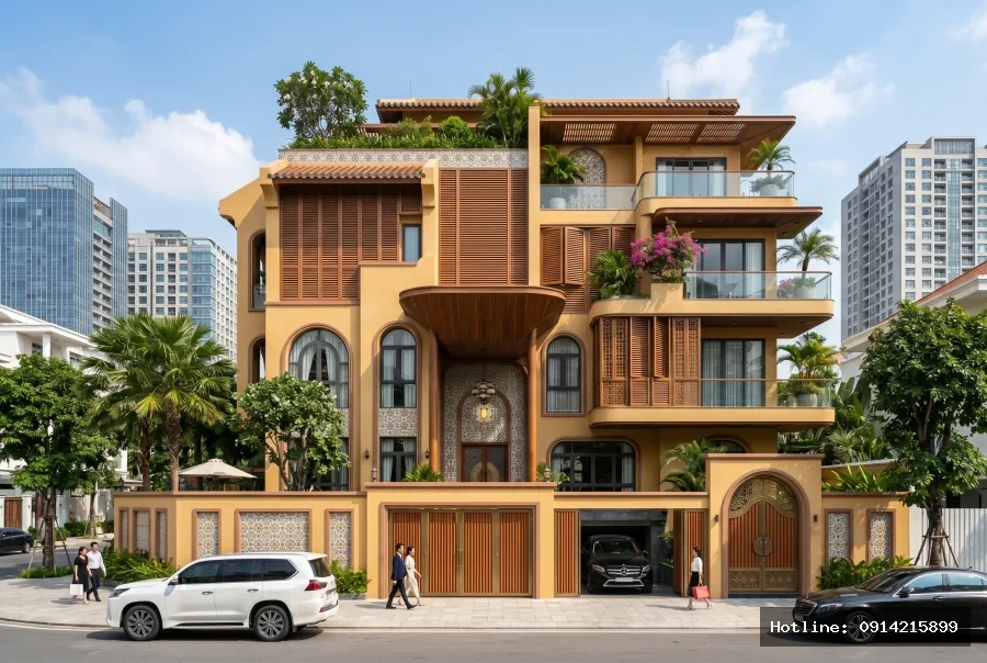 Biệt thự Penthouse Villa phong cách Indochine tại Vũng Tàu