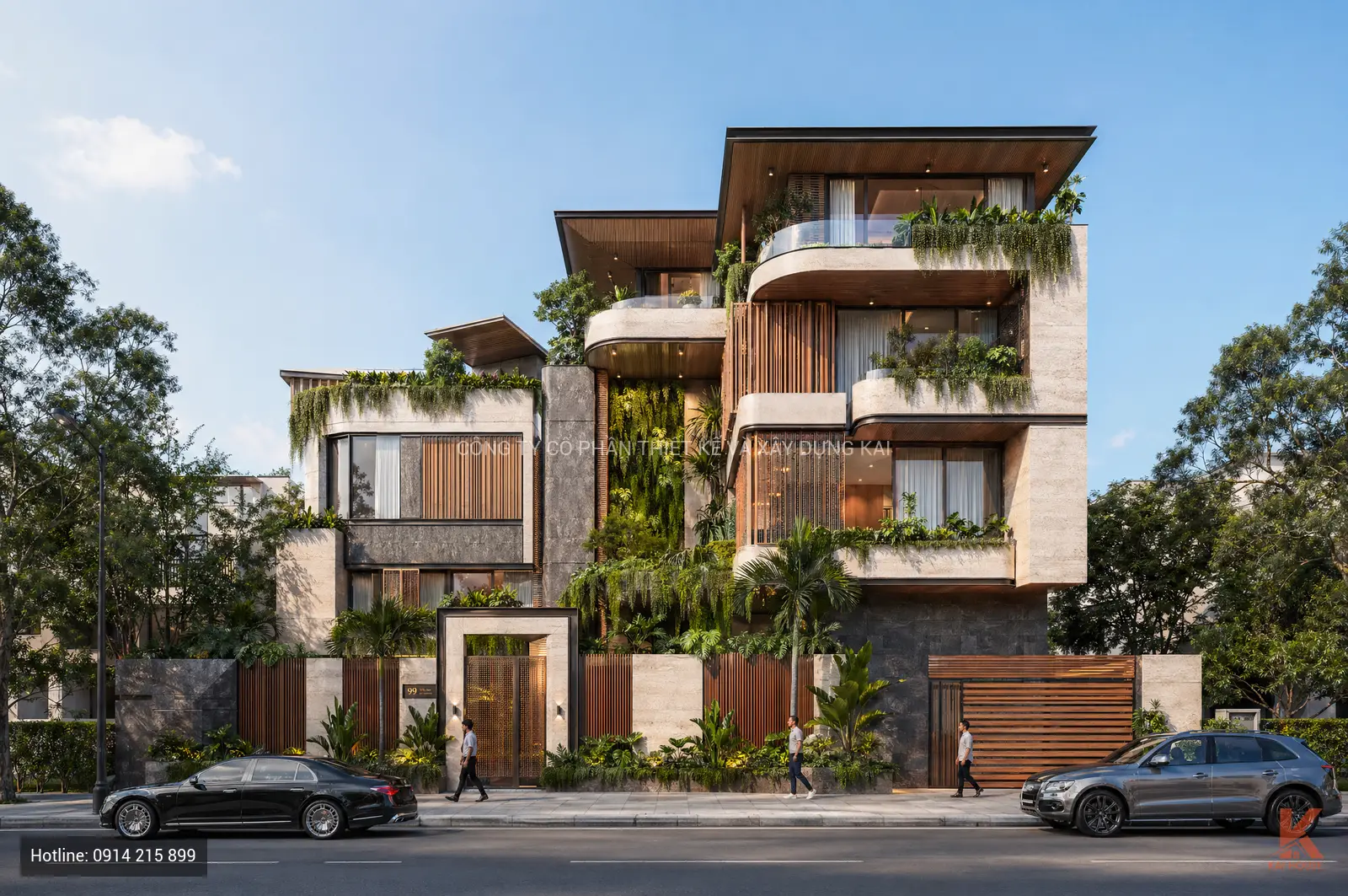 Mẫu biệt thự Hiện đại (Modern) 4 tầng: Đẳng cấp kiến trúc Kai House