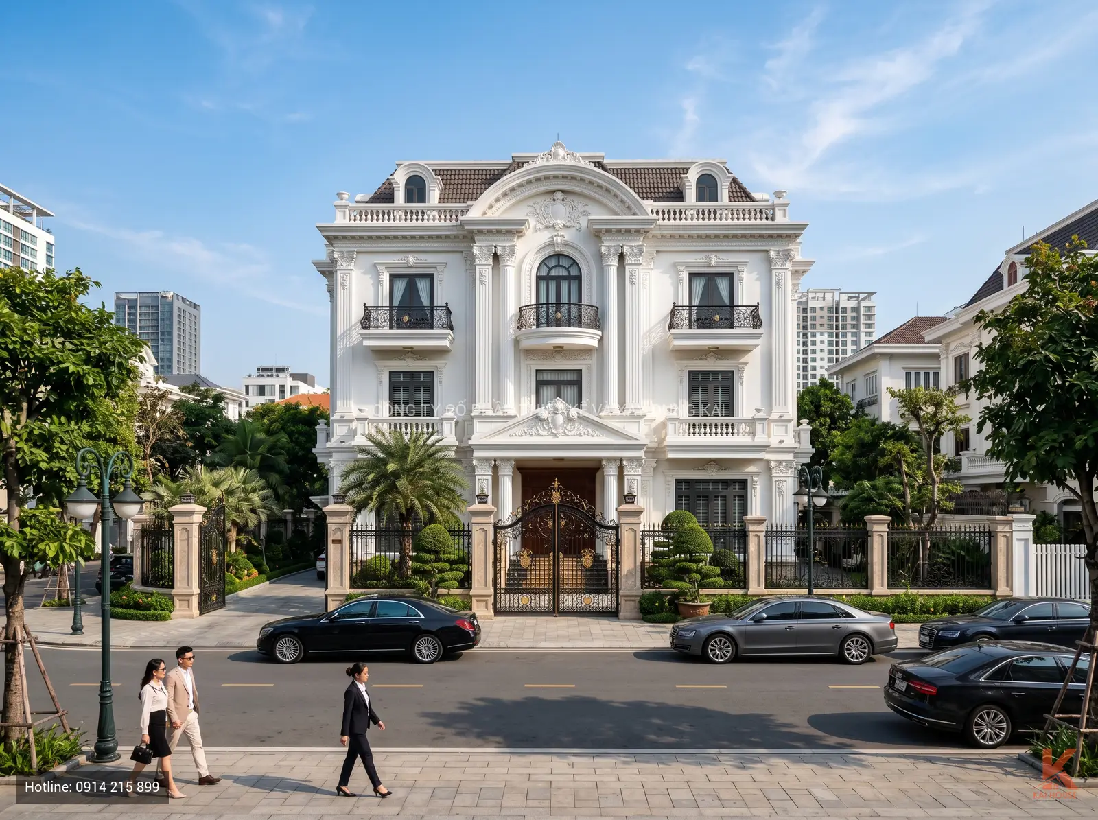 Mẫu biệt thự Tân cổ điển (Neoclassical) 3 tầng: Đẳng cấp kiến trúc Kai House