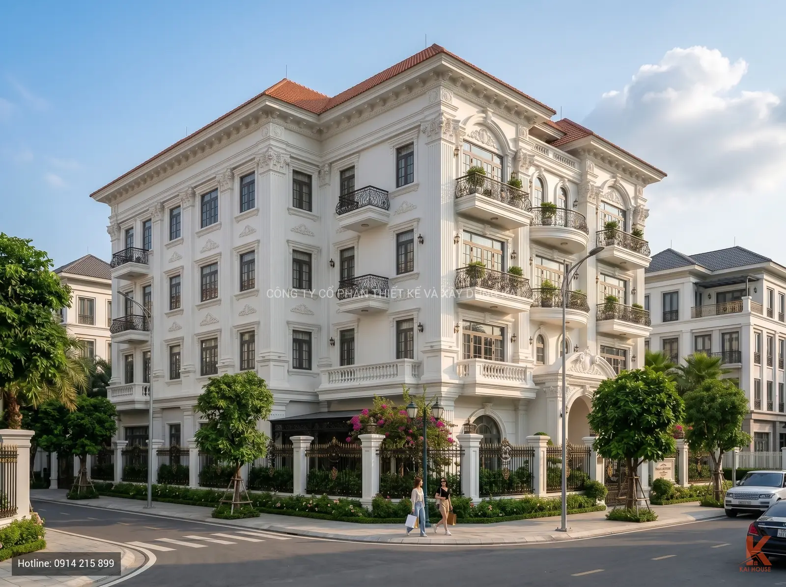 Mẫu biệt thự Tân cổ điển (Neoclassical) 4 tầng: Đẳng cấp kiến trúc Kai House