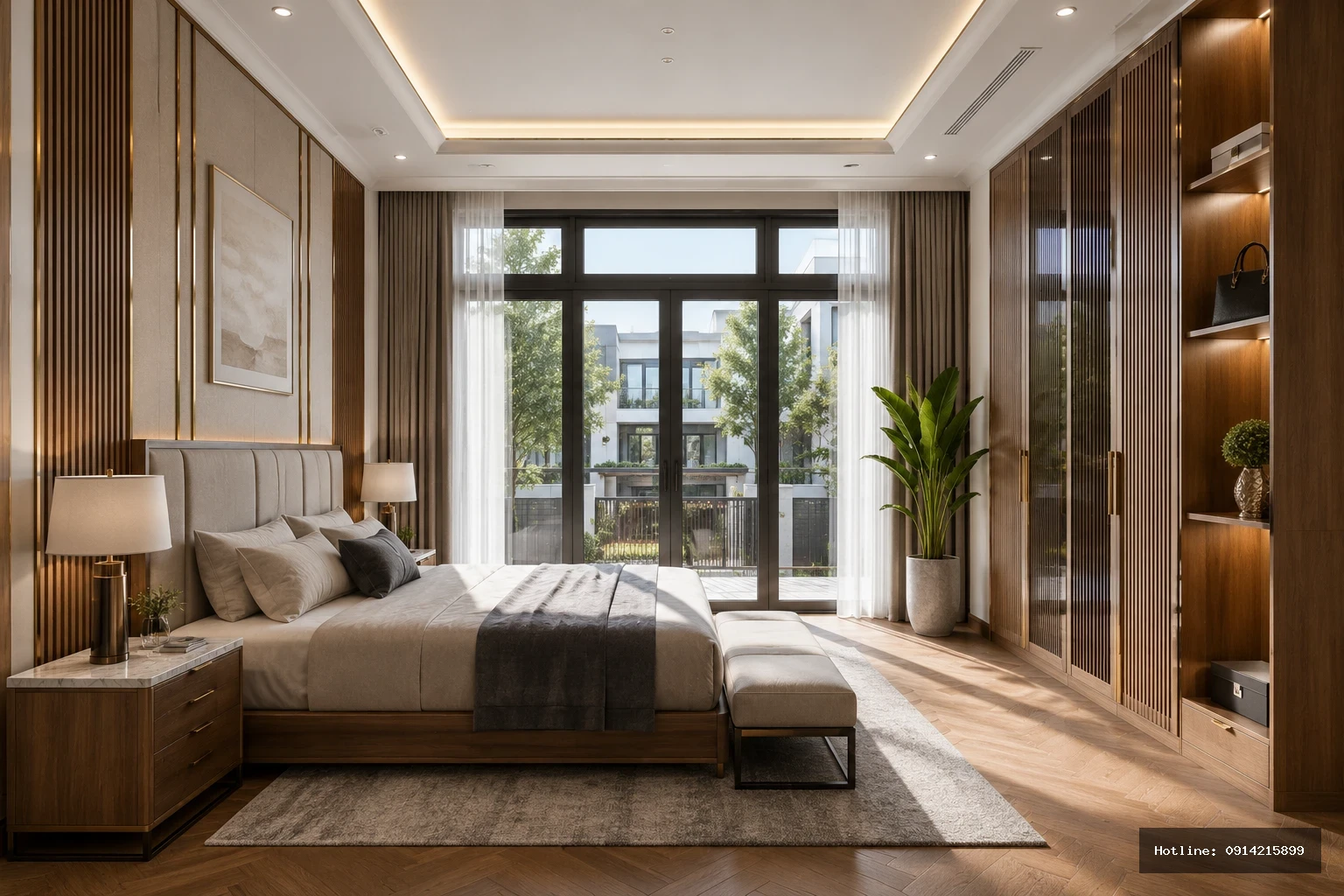 Phong ngu master | master_bedroom_base — Tổng thể phòng ngủ master (ảnh base)