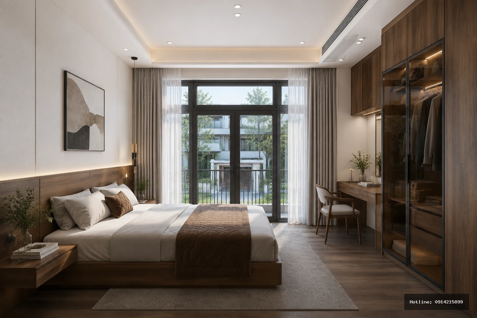 Phong ngu | standard_bedroom_base — Tổng thể phòng ngủ thường (ảnh base)