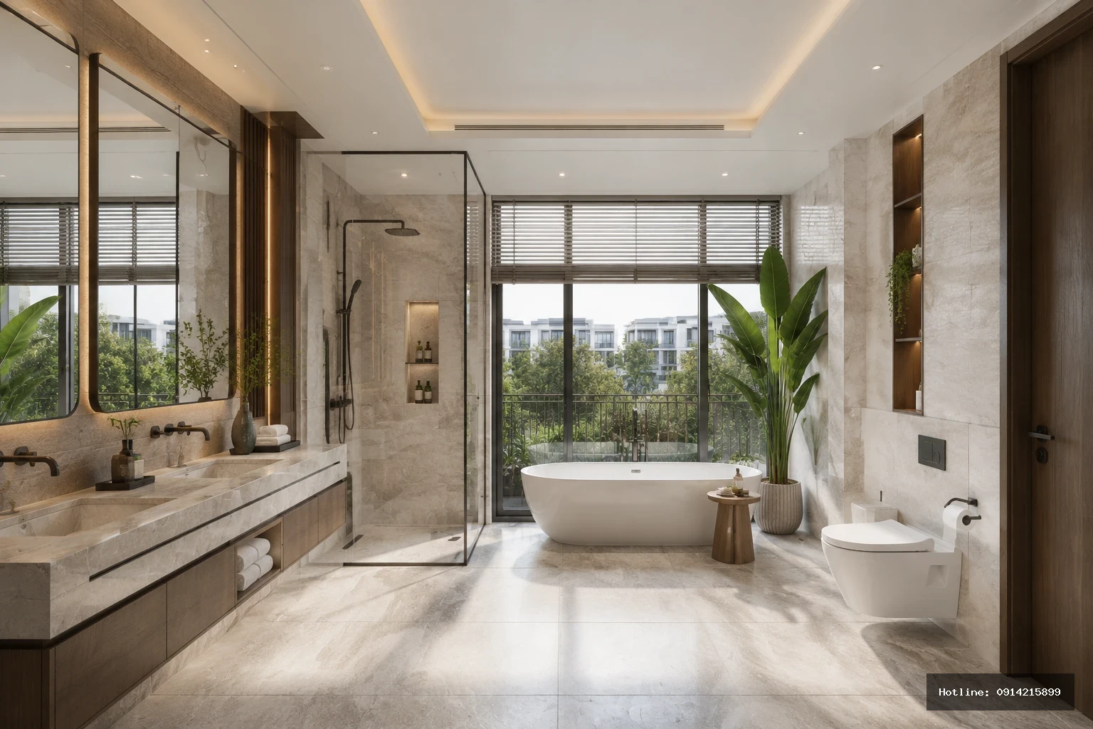 Phong tam master | master_bathroom_base — Tổng thể phòng vệ sinh master (ảnh base)