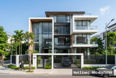 uploads/projects/original/biet-thu-3-tang-hien-dai-modern-2281.webp | Thiết kế hiện đại và tinh tế với các đường nét gọn gàng | Thiết kế hiện đại và tinh tế với các đường nét gọn gàng và bố cục hình khối. Mảng kính lớn tạo không gian thoáng đãng, xanh mát.