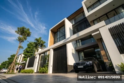 uploads/projects/original/biet-thu-3-tang-hien-dai-modern-5967.webp | Uy nghi và bề thế của ngôi nhà từ góc nhìn dưới | Thiết kế hiện đại với đường nét vuông vắn, cửa kính lớn, tối ưu ánh sáng tự nhiên và hòa quyện với màu sắc tự nhiên, vật liệu cao cấp.
