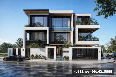 Thiết Kế Dinh Thự Cao Cấp 3 Tầng Phong Cách Hiện Đại Tại Đà Nẵng