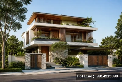 Biệt Thự 4 Tầng Phong Cách Nhiệt Đới Hiện Đại Tại TP. Hồ Chí Minh