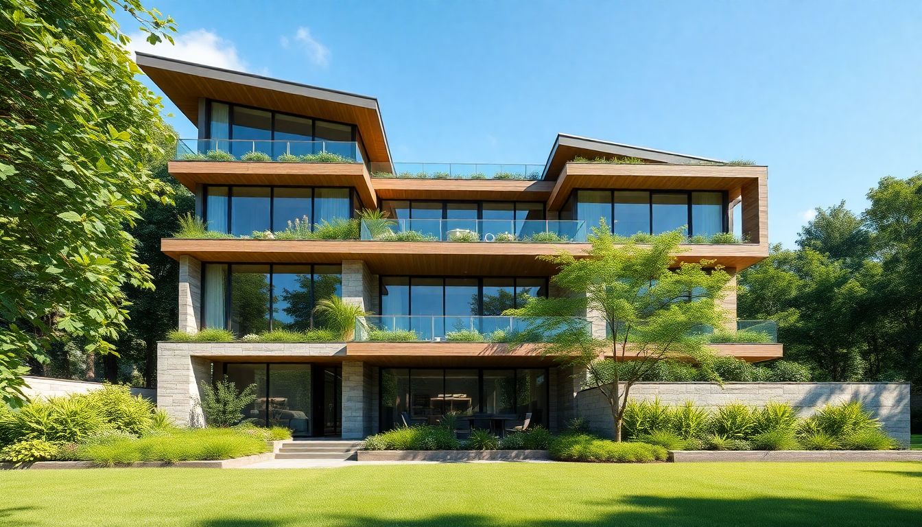 Mặt tiền chính diện biệt thự 3 tầng hiện đại